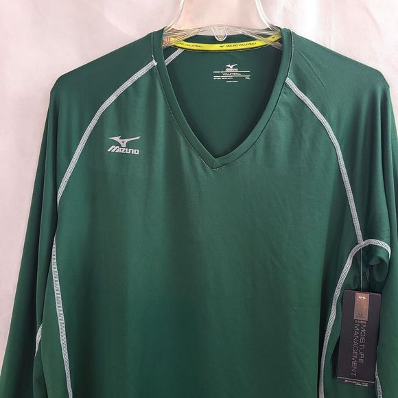 Mizuno Elite 9 Newport Long Sleeve Forest Green Volleyball Jersey Women (XL) NWT - Picture 2 of 12